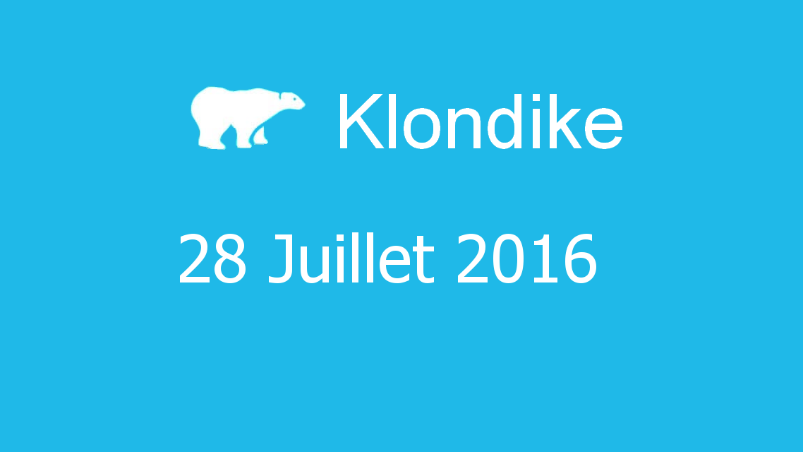 Microsoft solitaire collection - klondike - 28 Juillet 2016