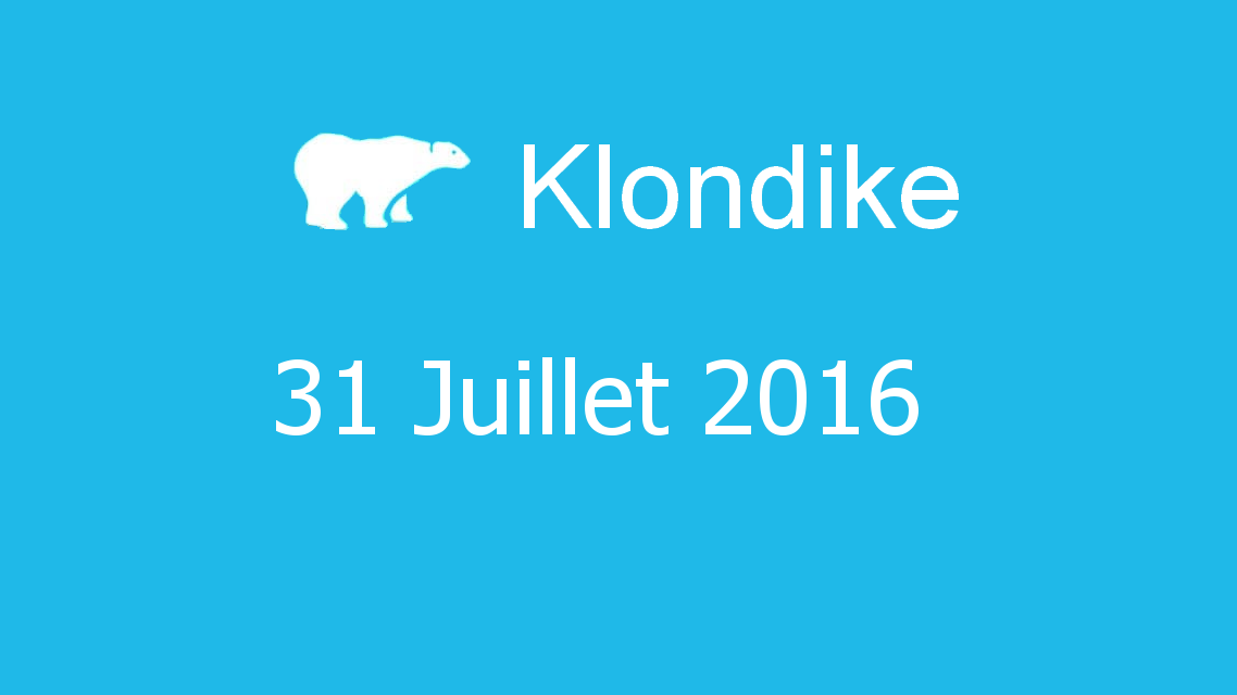 Microsoft solitaire collection - klondike - 31 Juillet 2016