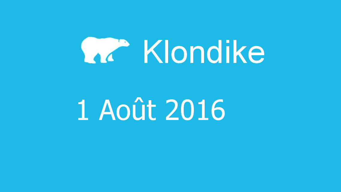 Microsoft solitaire collection - klondike - 01 Août 2016