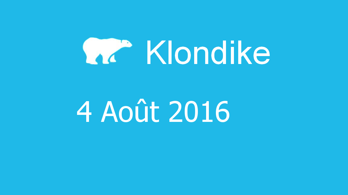 Microsoft solitaire collection - klondike - 04 Août 2016