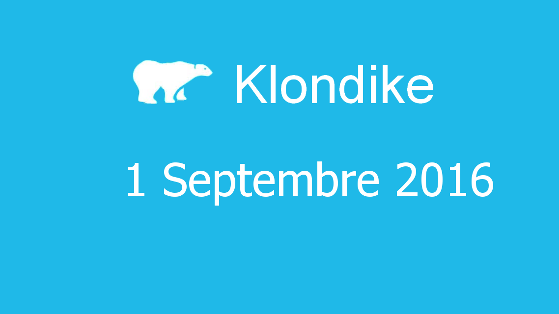 Microsoft solitaire collection - klondike - 01 Septembre 2016