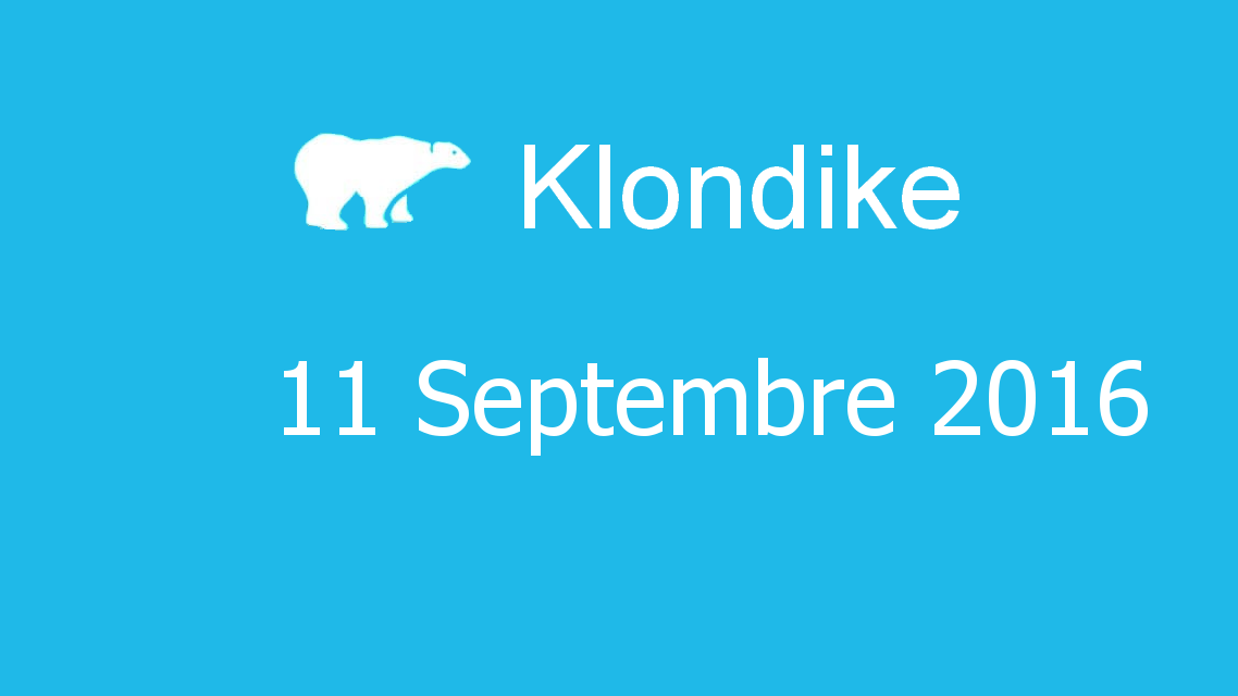 Microsoft solitaire collection - klondike - 11 Septembre 2016