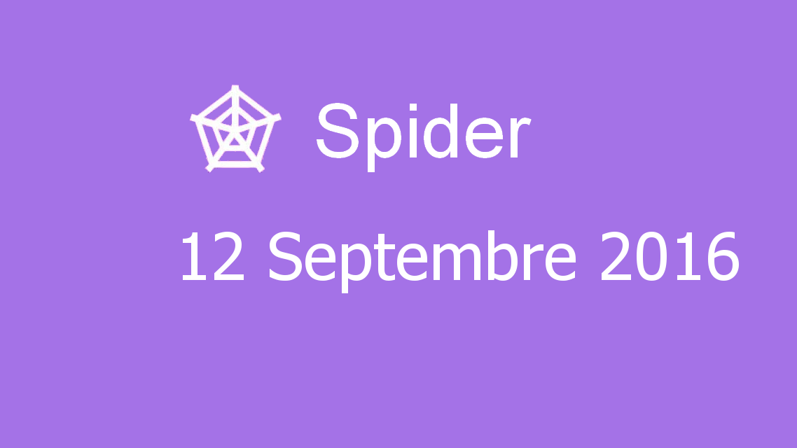 Microsoft solitaire collection - Spider - 12 Septembre 2016
