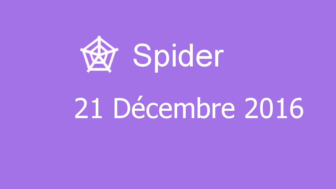 Microsoft solitaire collection - Spider - 21 Décembre 2016