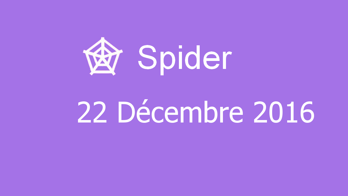 Microsoft solitaire collection - Spider - 22 Décembre 2016