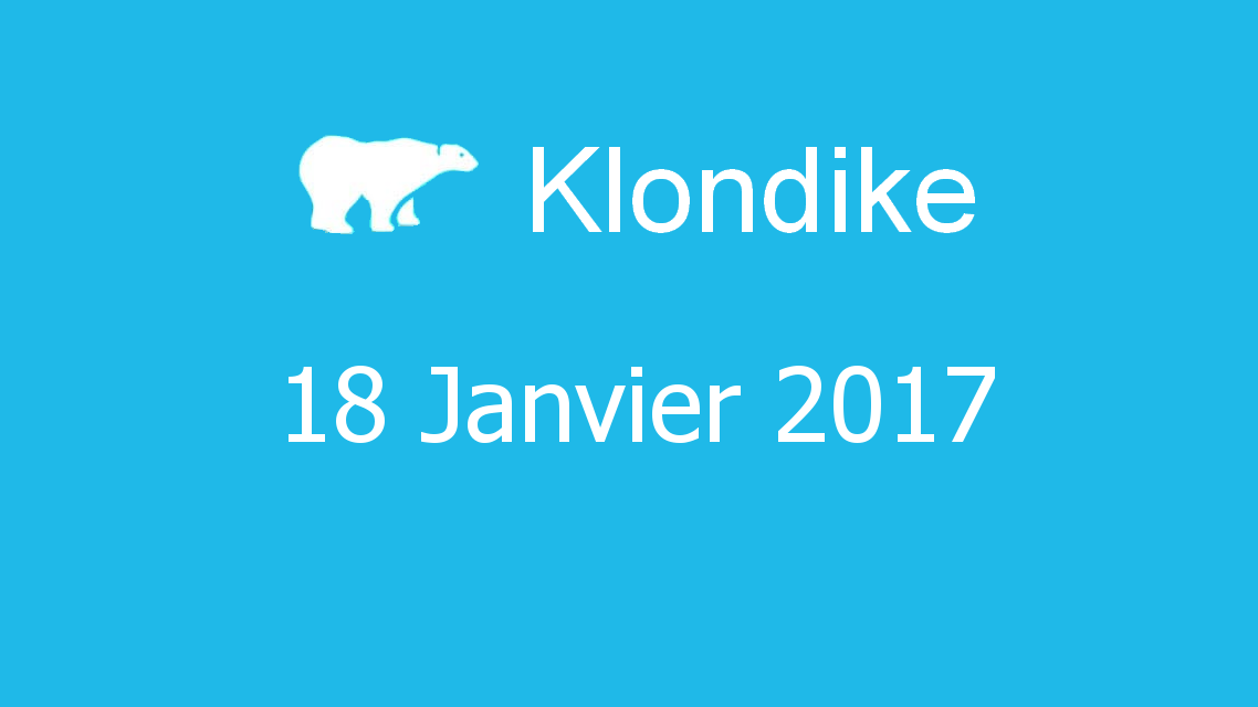 Microsoft solitaire collection - klondike - 18 Janvier 2017