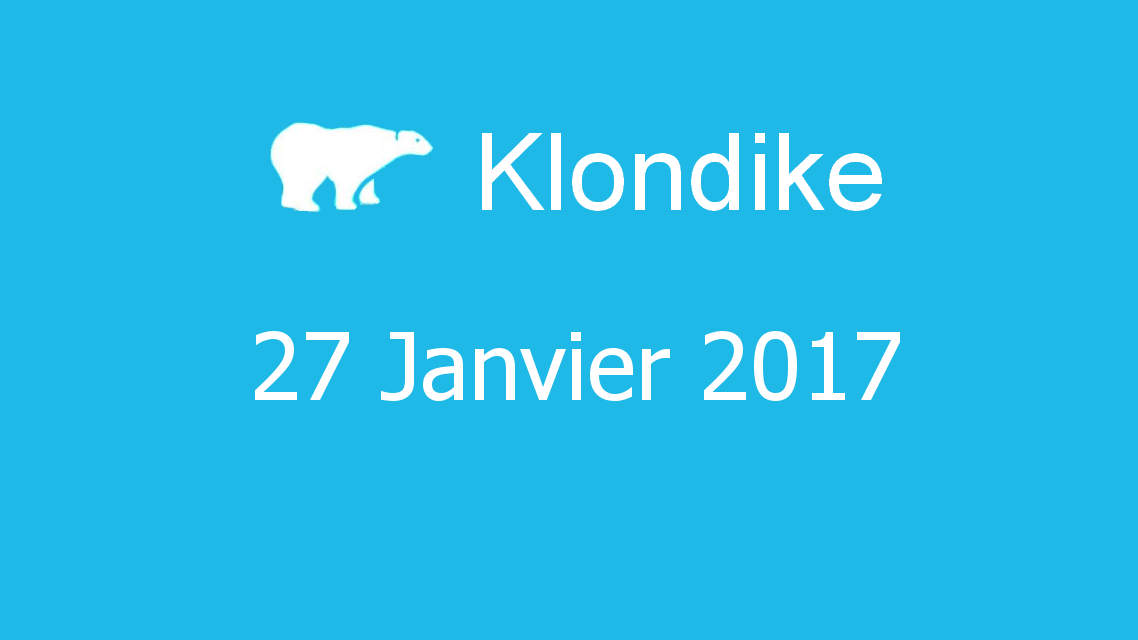 Microsoft solitaire collection - klondike - 27 Janvier 2017