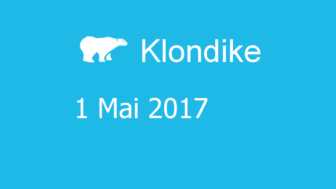 Microsoft solitaire collection - klondike - 01 Mai 2017