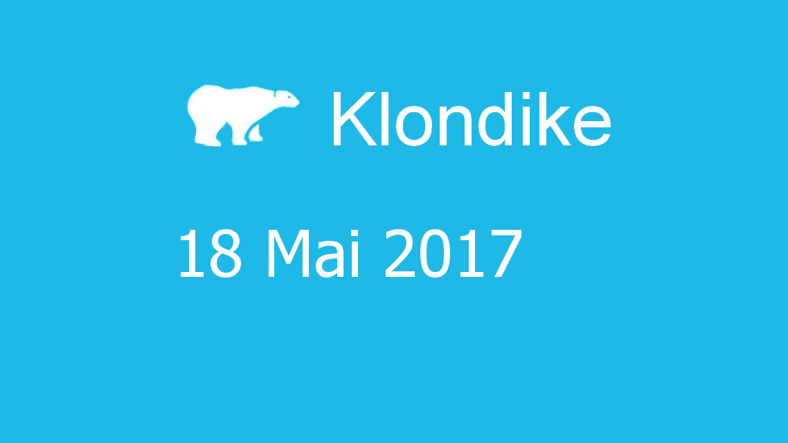 Microsoft solitaire collection - klondike - 18 Mai 2017