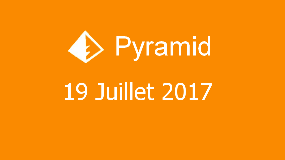 Microsoft solitaire collection - Pyramid - 19 Juillet 2017