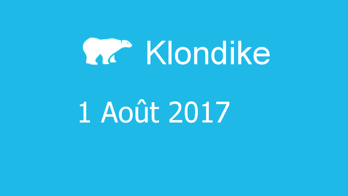 Microsoft solitaire collection - klondike - 01 Août 2017