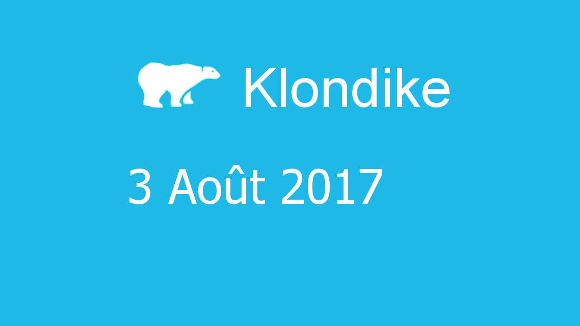 Microsoft solitaire collection - klondike - 03 Août 2017