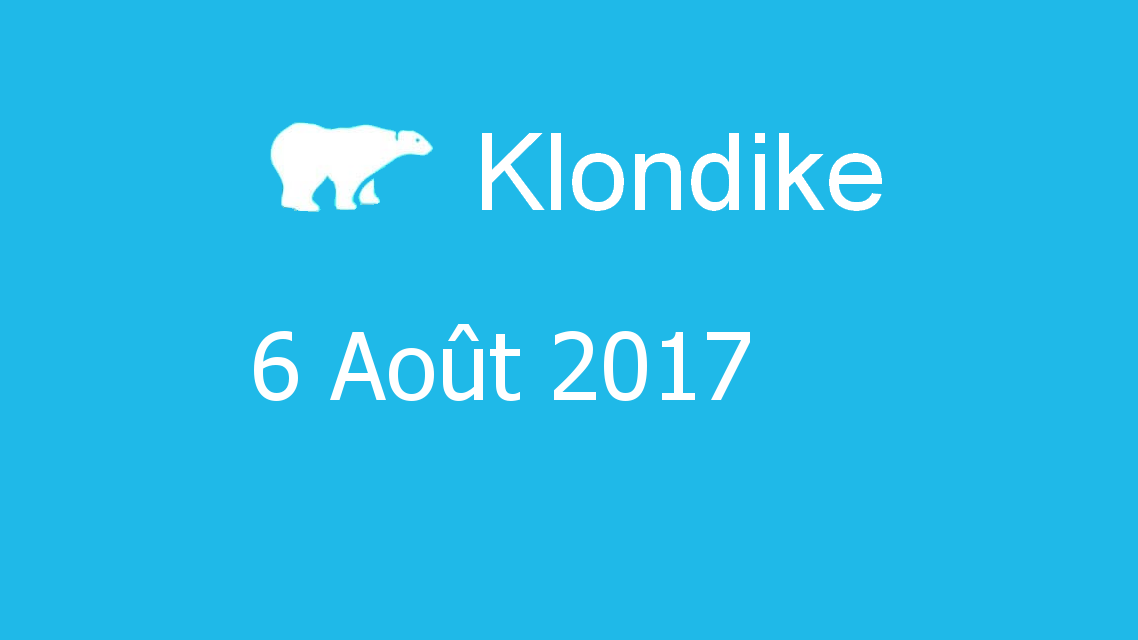 Microsoft solitaire collection - klondike - 06 Août 2017