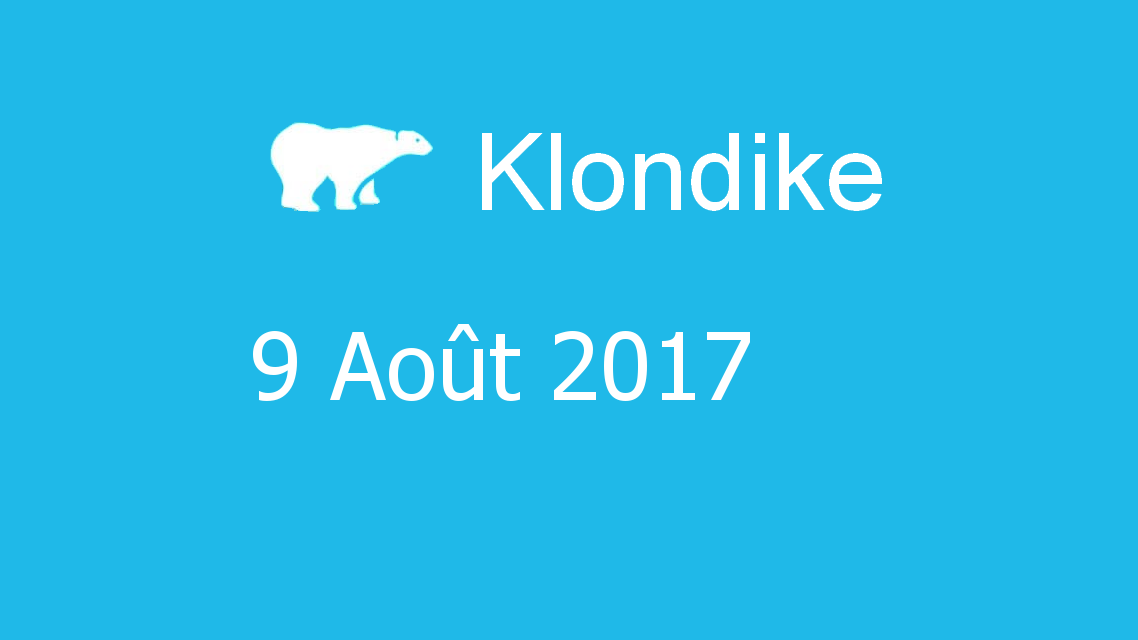 Microsoft solitaire collection - klondike - 09 Août 2017