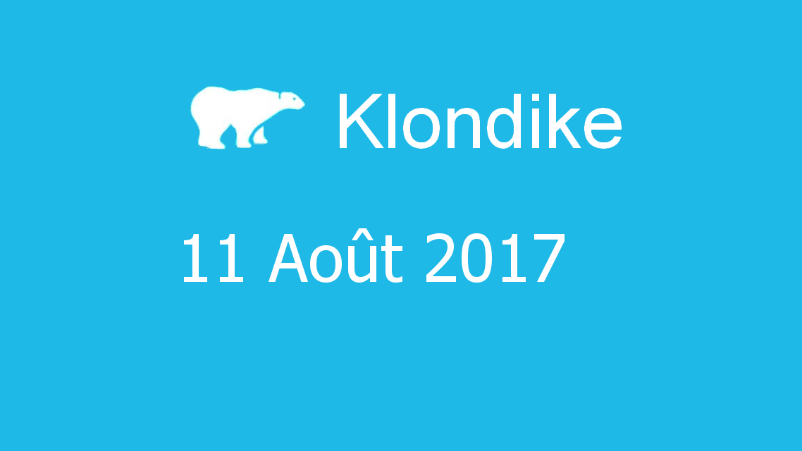 Microsoft solitaire collection - klondike - 11 Août 2017