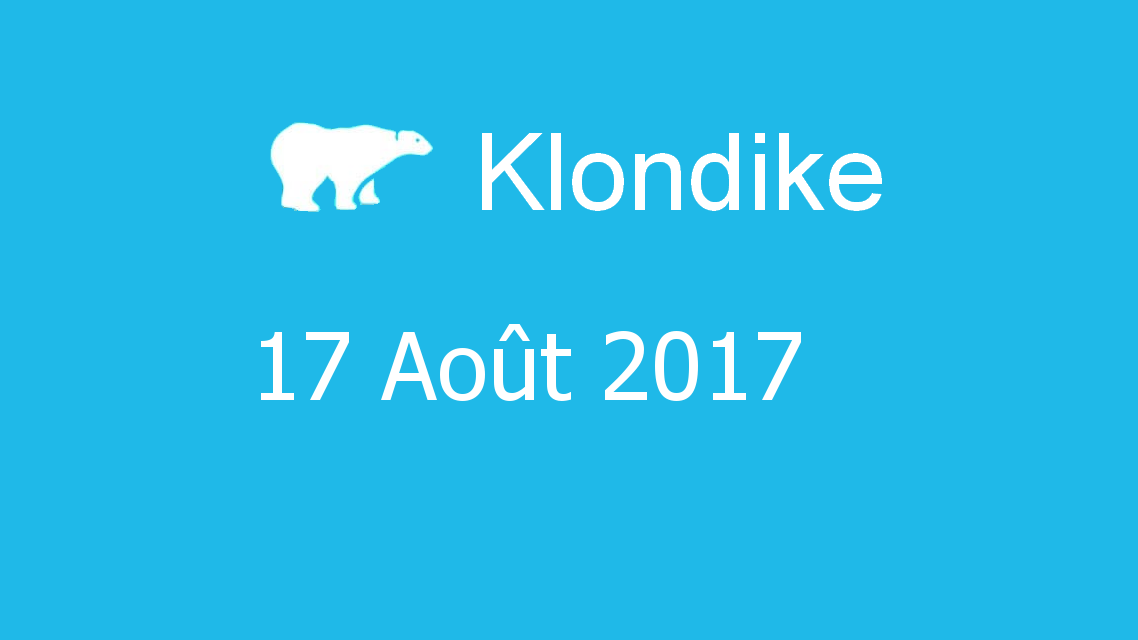 Microsoft solitaire collection - klondike - 17 Août 2017