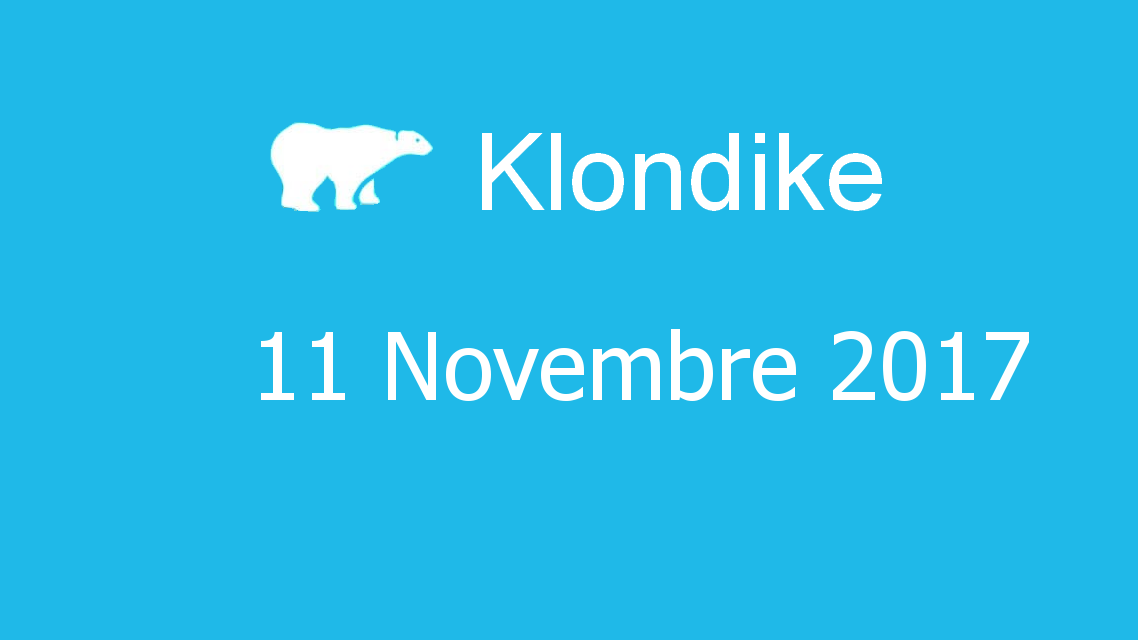 Microsoft solitaire collection - klondike - 11 Novembre 2017