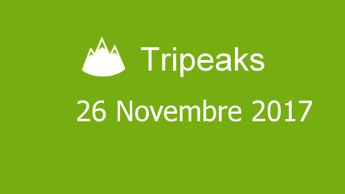 Microsoft solitaire collection - Tripeaks - 26 Novembre 2017