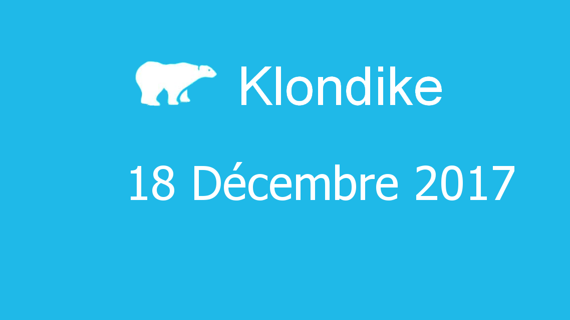 Microsoft solitaire collection - klondike - 18 Décembre 2017