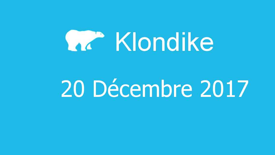 Microsoft solitaire collection - klondike - 20 Décembre 2017