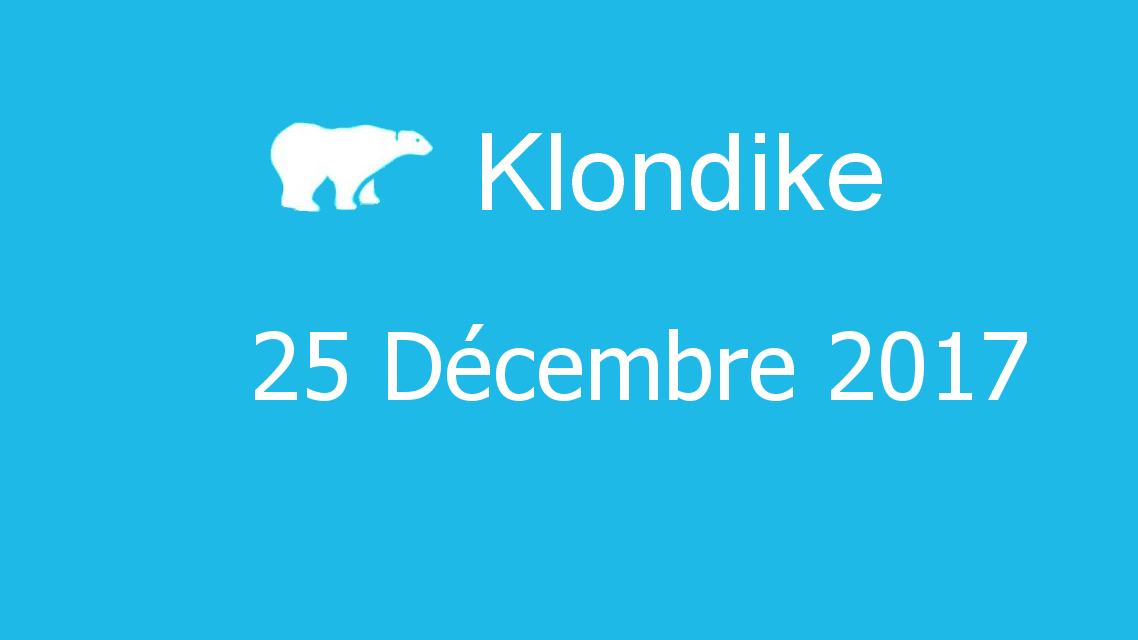 Microsoft solitaire collection - klondike - 25 Décembre 2017