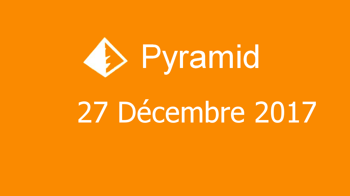 Microsoft solitaire collection - Pyramid - 27 Décembre 2017