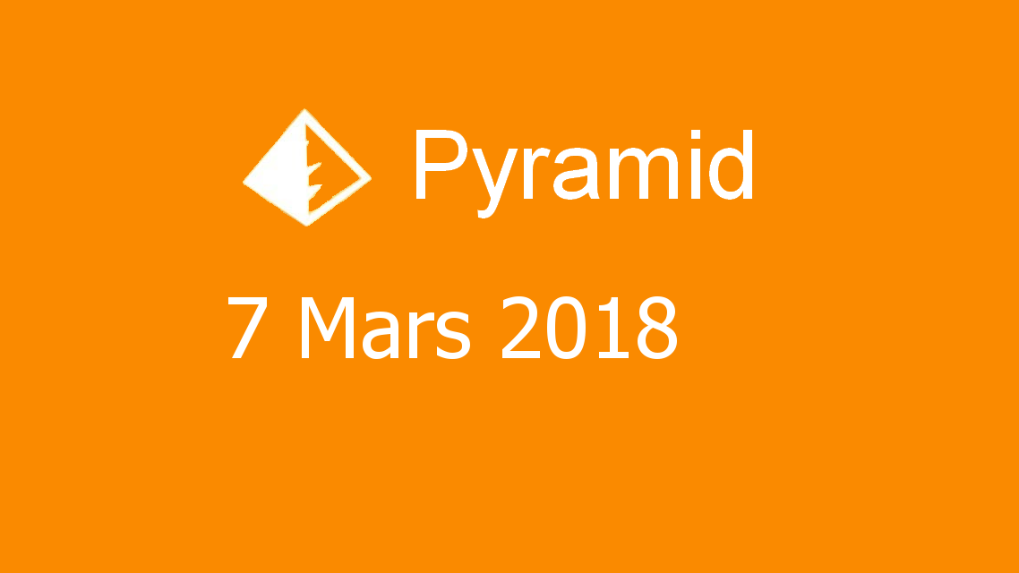 Microsoft solitaire collection - Pyramid - 07 Mars 2018