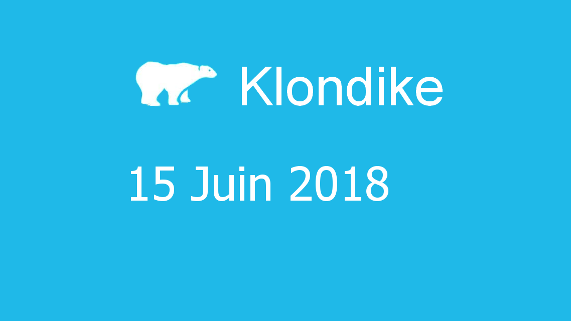 Microsoft solitaire collection - klondike - 15 Juin 2018