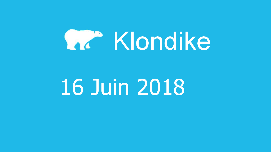 Microsoft solitaire collection - klondike - 16 Juin 2018