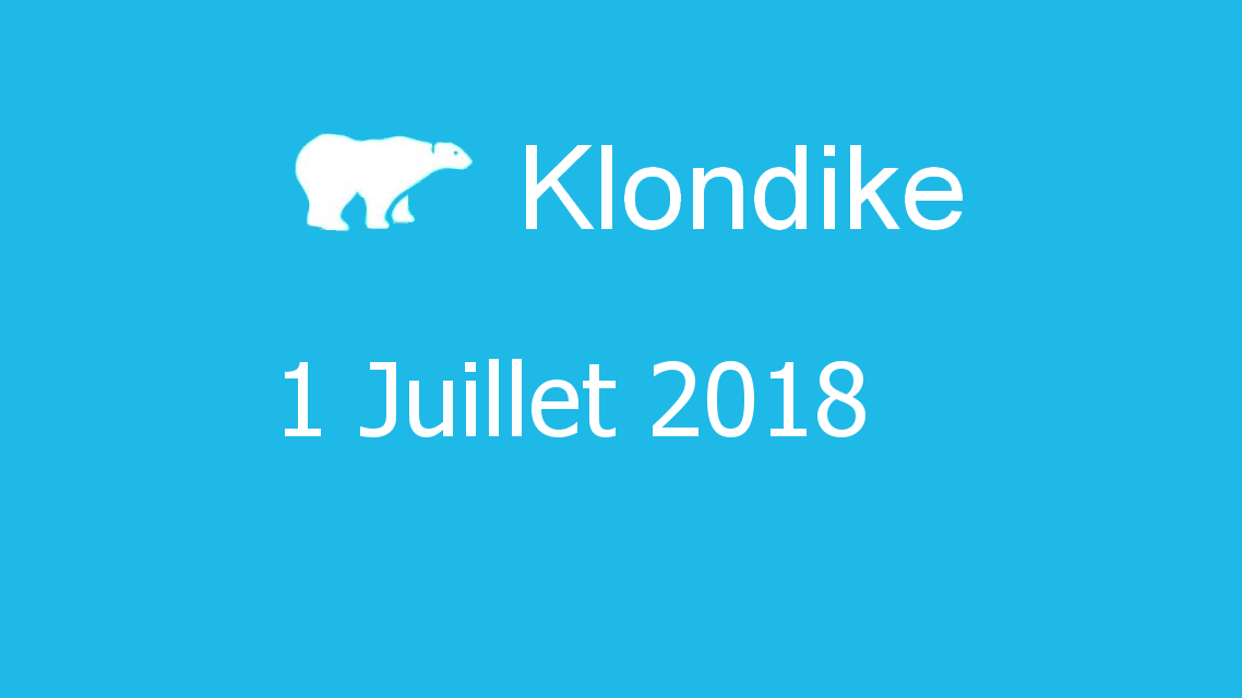 Microsoft solitaire collection - klondike - 01 Juillet 2018