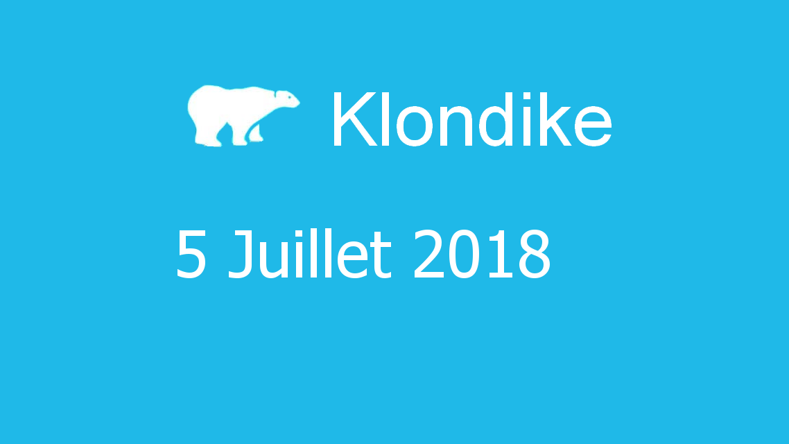 Microsoft solitaire collection - klondike - 05 Juillet 2018
