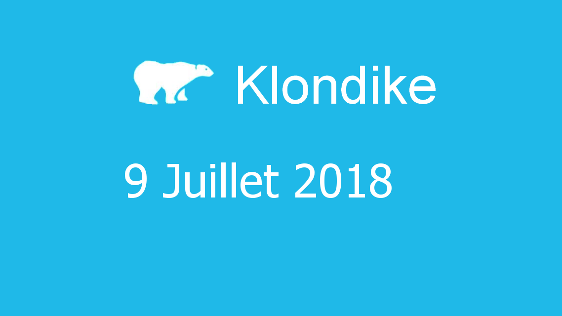 Microsoft solitaire collection - klondike - 09 Juillet 2018