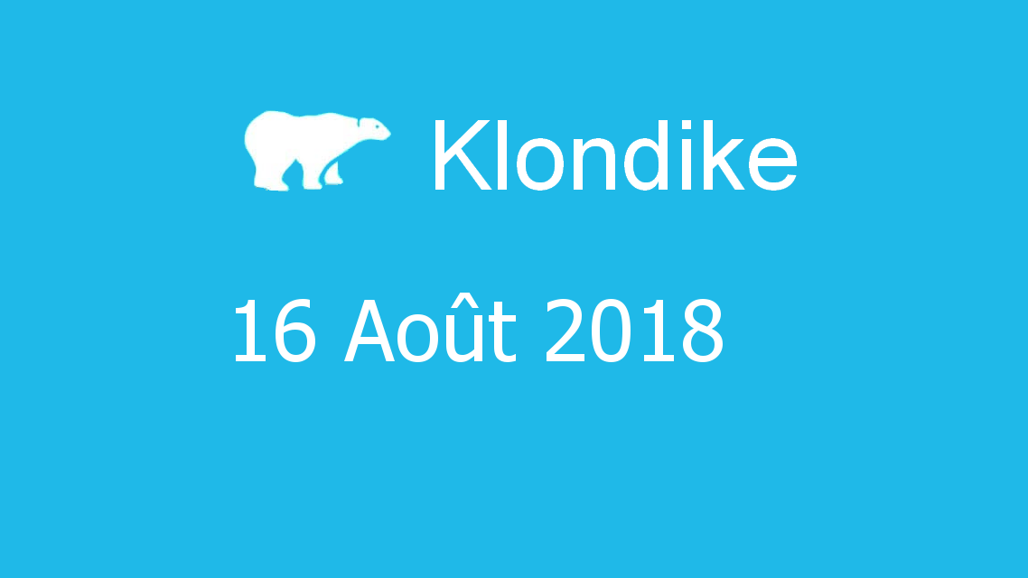 Microsoft solitaire collection - klondike - 16 Août 2018
