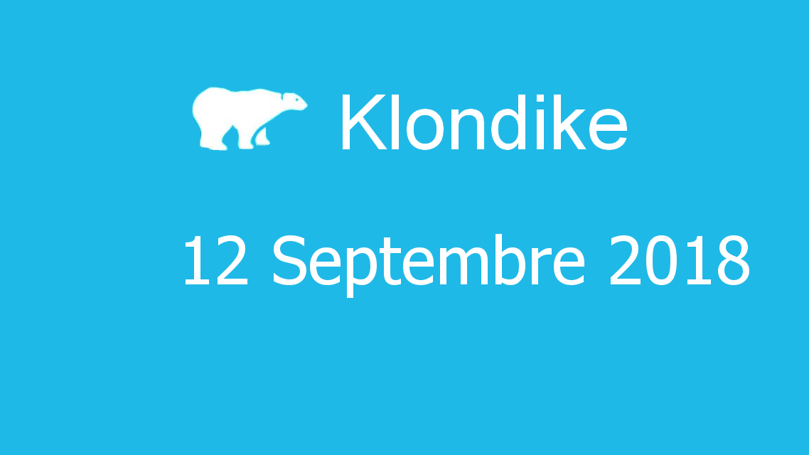 Microsoft solitaire collection - klondike - 12 Septembre 2018