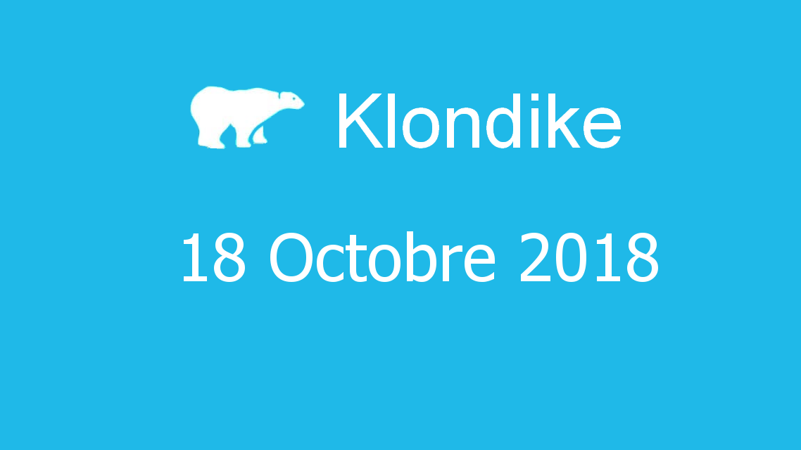 Microsoft solitaire collection - klondike - 18 Octobre 2018