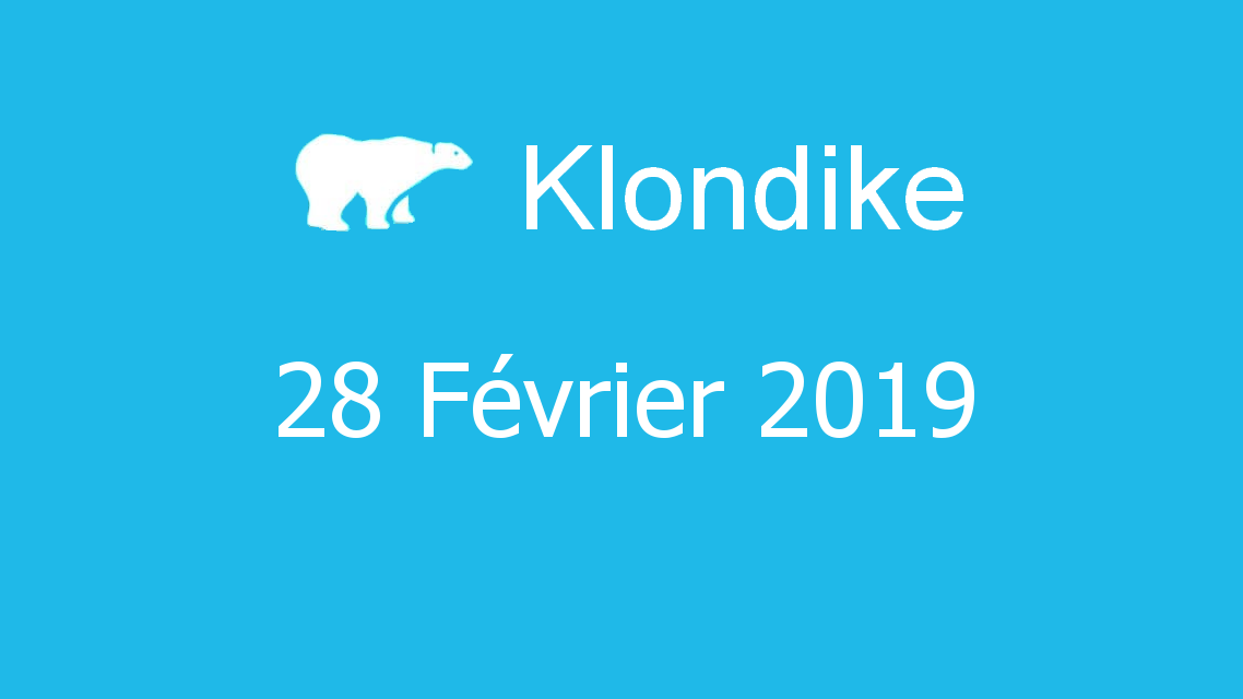 Microsoft solitaire collection - klondike - 28 Février 2019