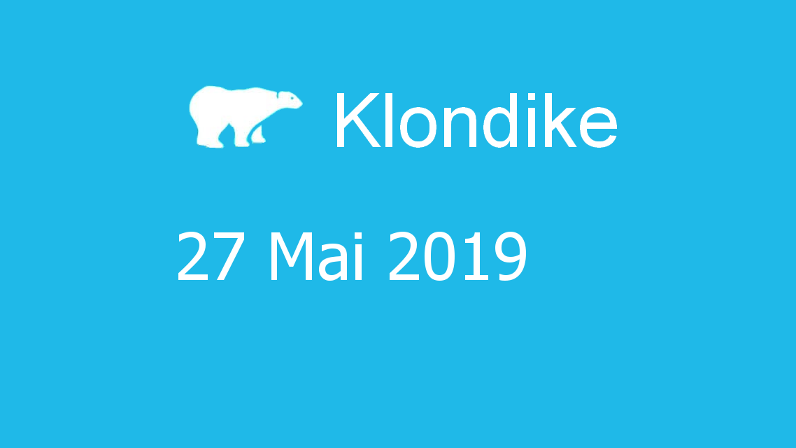 Microsoft solitaire collection - klondike - 27 Mai 2019