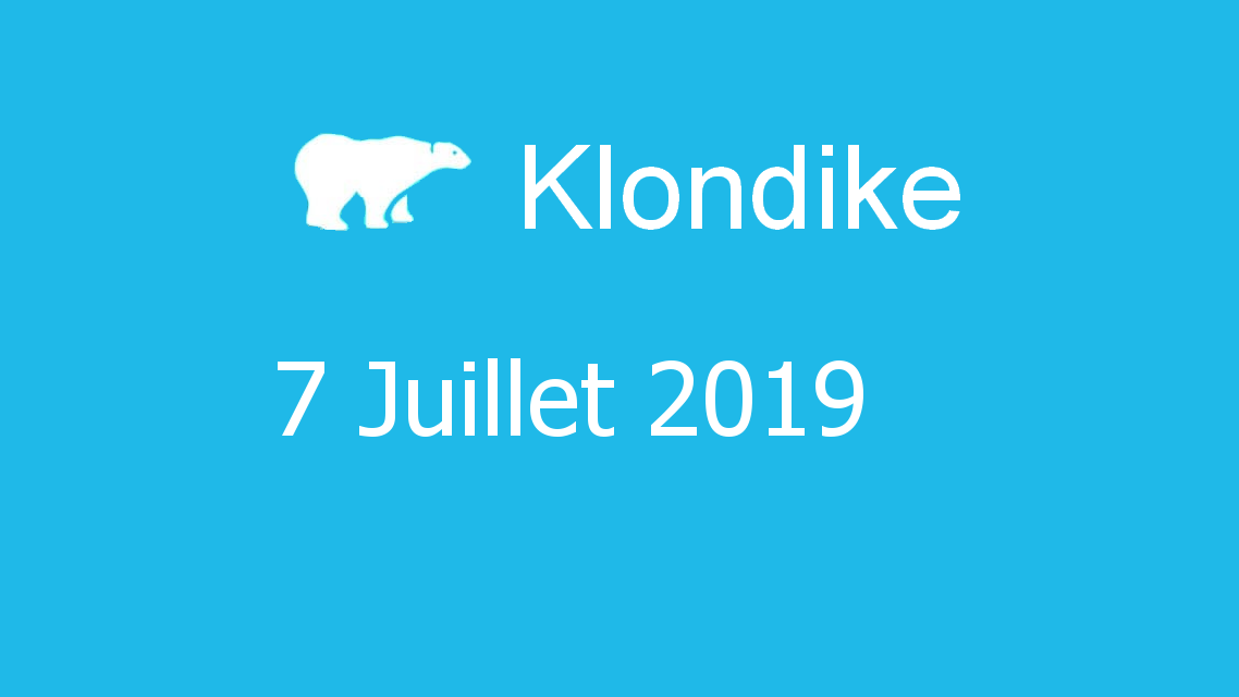 Microsoft solitaire collection - klondike - 07 Juillet 2019