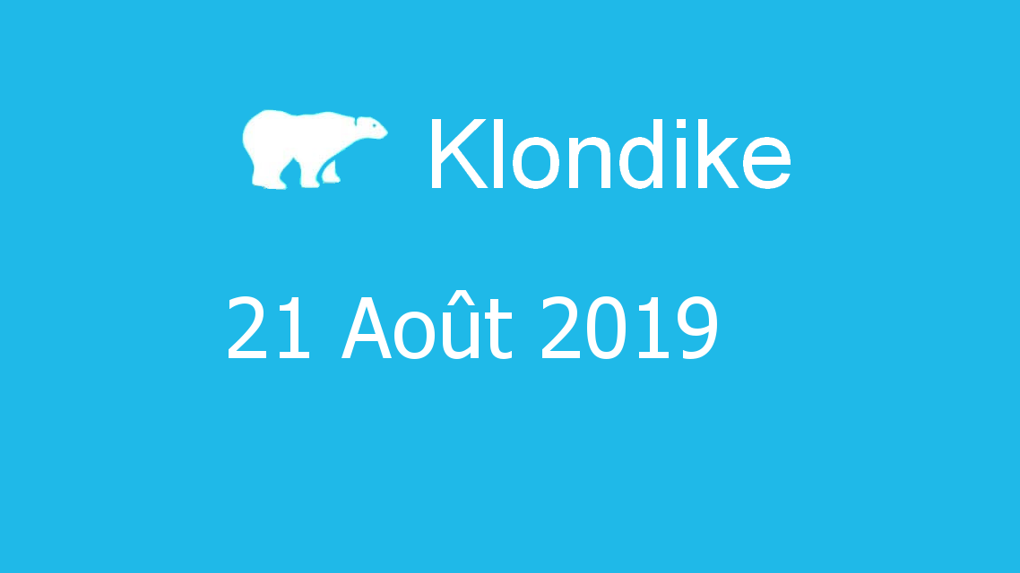 Microsoft solitaire collection - klondike - 21 Août 2019