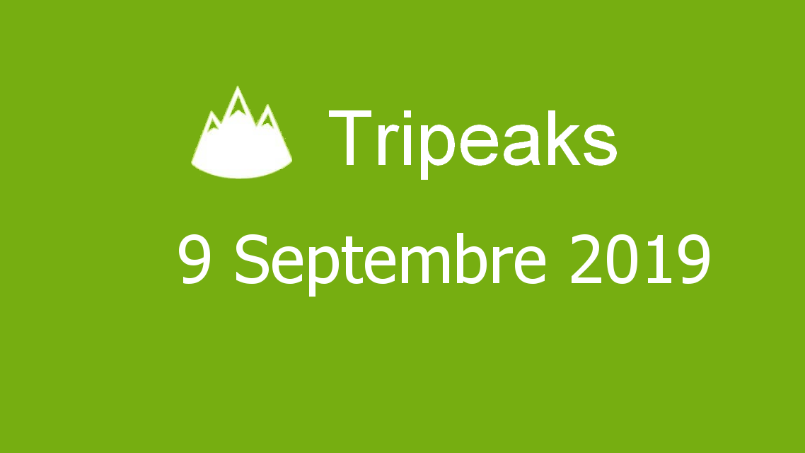Microsoft solitaire collection - Tripeaks - 09 Septembre 2019