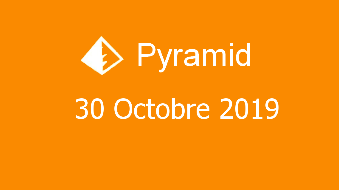 Microsoft solitaire collection - Pyramid - 30 Octobre 2019