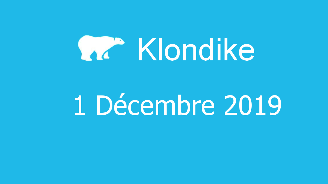 Microsoft solitaire collection - klondike - 01 Décembre 2019