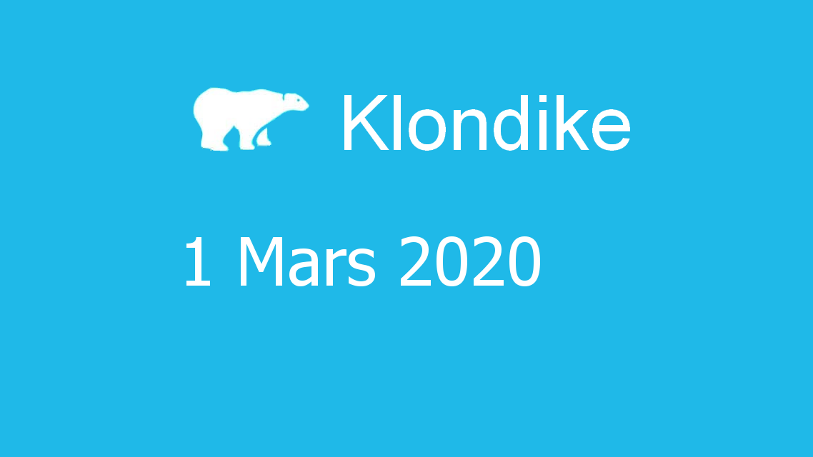 Microsoft solitaire collection - klondike - 01 Mars 2020