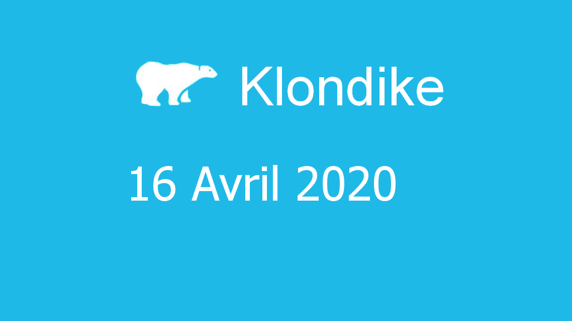 Microsoft solitaire collection - klondike - 16 Avril 2020