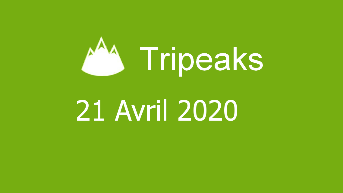 Microsoft solitaire collection - Tripeaks - 21 Avril 2020