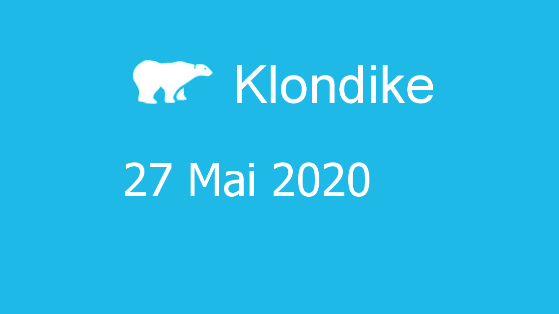Microsoft solitaire collection - klondike - 27 Mai 2020