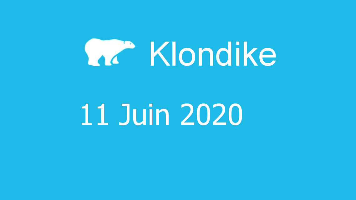Microsoft solitaire collection - klondike - 11 Juin 2020