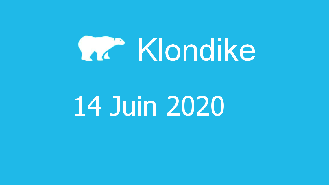 Microsoft solitaire collection - klondike - 14 Juin 2020