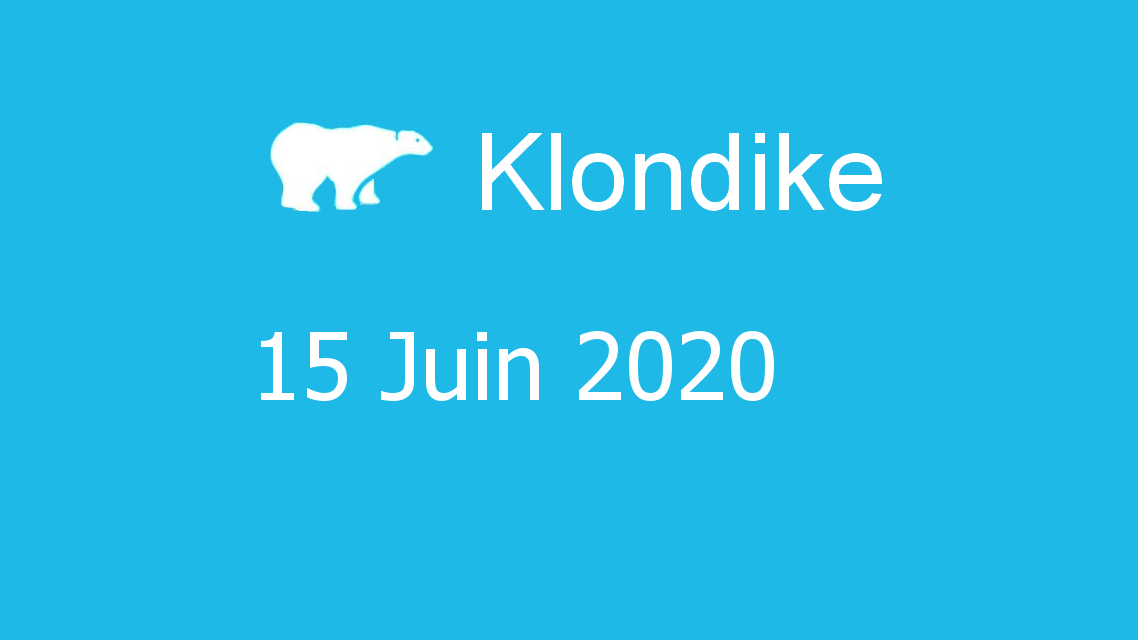 Microsoft solitaire collection - klondike - 15 Juin 2020