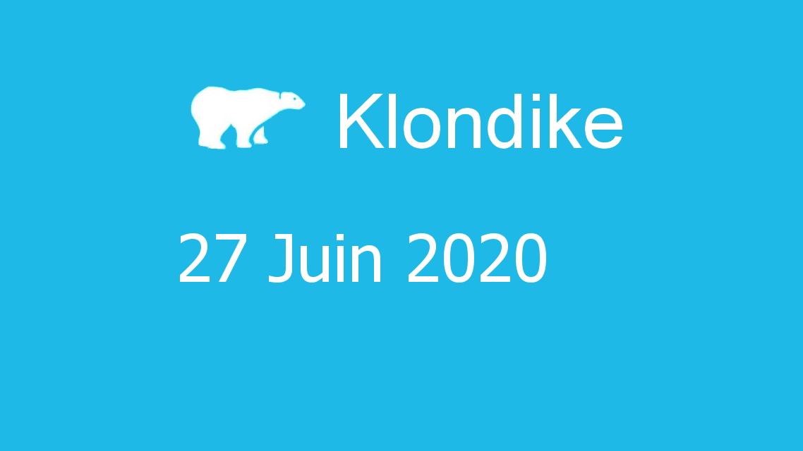 Microsoft solitaire collection - klondike - 27 Juin 2020